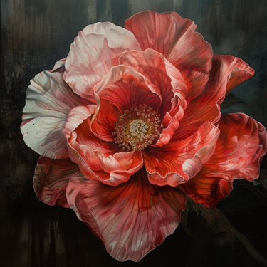Red Flower Painting Art